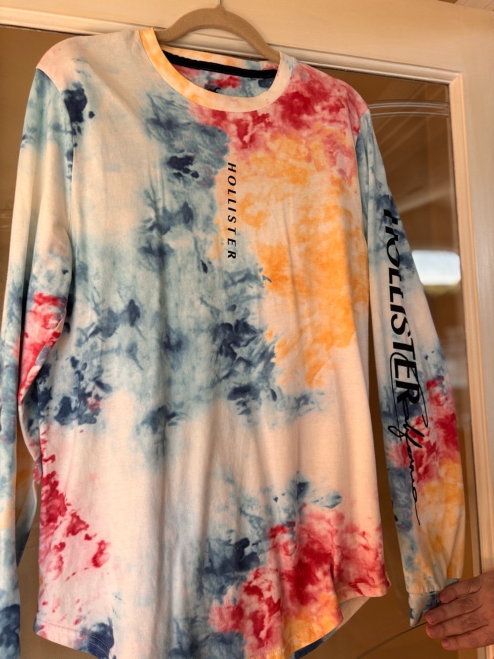 Hollister Multicolor Tie-Dye Long Sleeve Tee